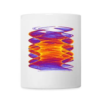 Watercolor art graphic painting picture chaos 13516bry - Mug - white - Front