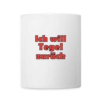 tegel zurück - Tasse - Weiß - Vorne