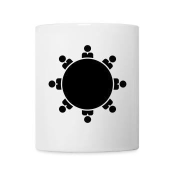 round table - Mug - white - Front