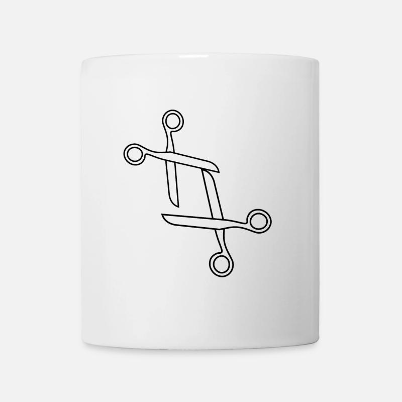 Ciseaux design amusants LGTBQIA+ - Mug blanc - blanc
