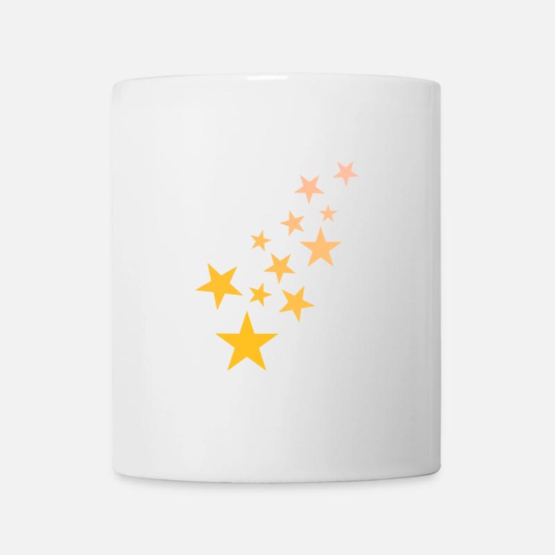 Stern Sternchen Muster Sternenhimmel - Tasse - Weiß