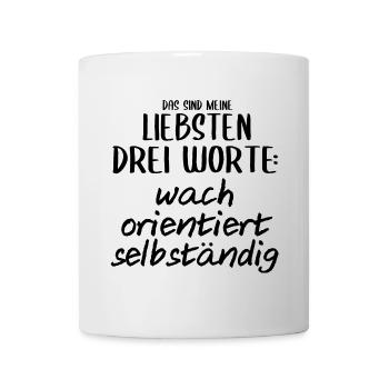 Anästhesie Anästhesist Spruch wach Geschenk lustig - Tasse - Weiß - Vorne