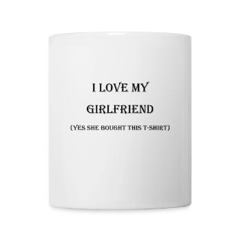 J'aime ma petite amie - Mug blanc - blanc - Devant