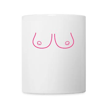 Brüste Sexy - sexy Brüste - Tasse - Weiß - Vorne