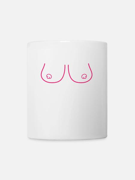 Brüste Sexy - sexy Brüste - Tasse - Weiß