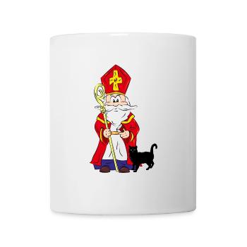 Sinterklaas without a black cat in his bag - Mug - white - Front