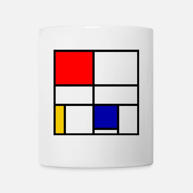 Mondrian 3 - Mug blanc - blanc