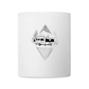 camping - Mug blanc - blanc - Devant