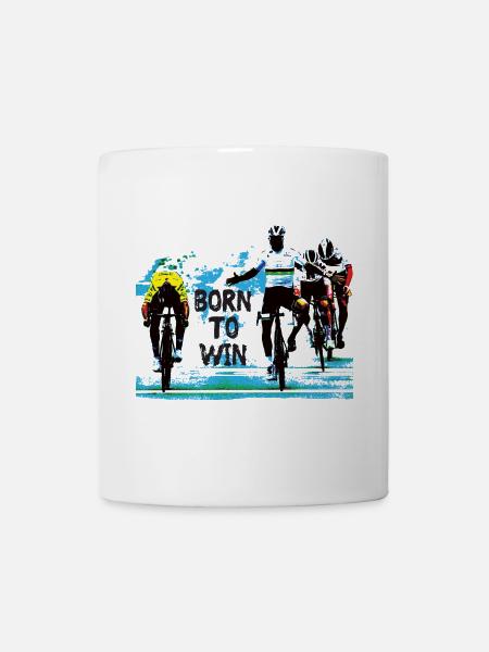 born to win #1 - Radsport - Tasse - Weiß