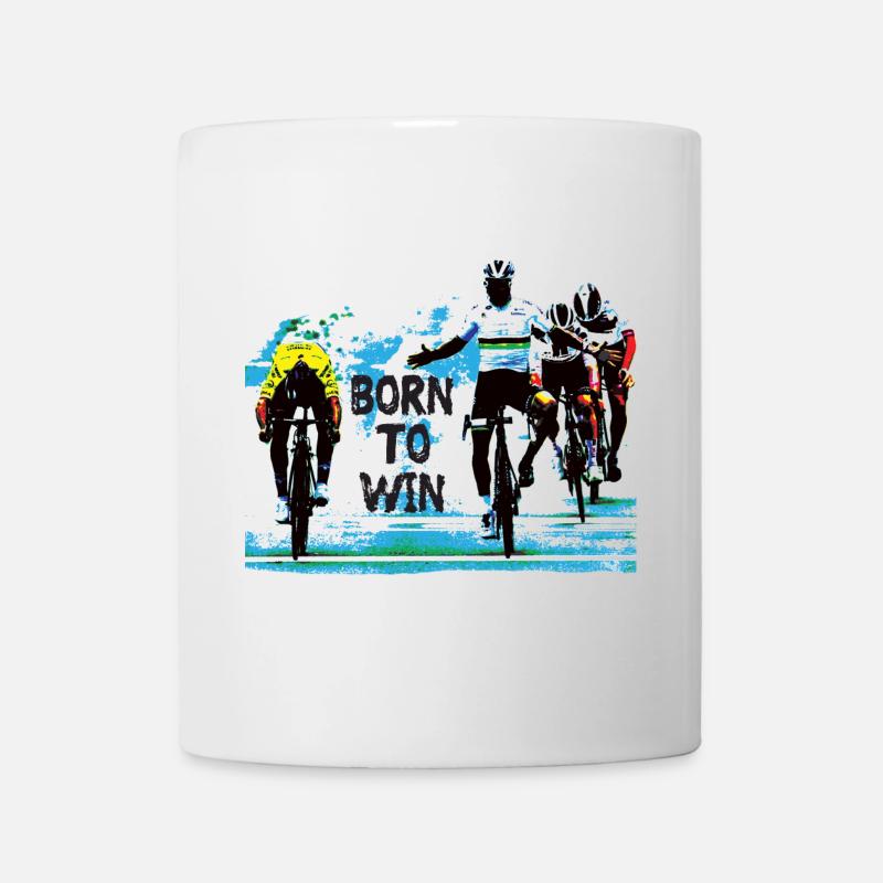 born to win #1 - cyclisme - Mug blanc - blanc