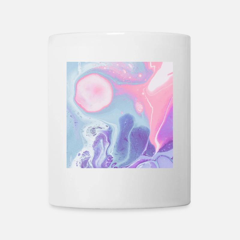 buntes Texturdesign des Mauspads - Tasse - Weiß