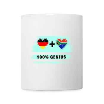 Allemagne et Afrique du Sud 100 % Genial / Cadeau - Mug blanc - blanc - Devant