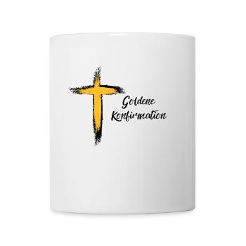 Goldene Konfirmation 50 Jahre konfirmiert - Tasse - Weiß - Vorne