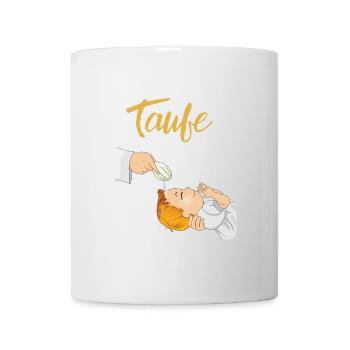 Taufe Kindstaufe Symbole Baby Wasser taufen - Tasse - Weiß - Vorne