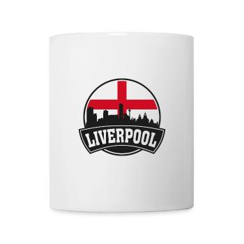 Liverpool Angleterre Skyline Travel Souvenir British - Mug blanc - blanc - Devant