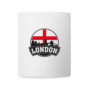 Londres Angleterre Skyline Travel Souvenir British Fla - Mug blanc - blanc - Devant
