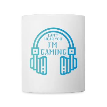 JE NE PEUX PAS VOUS ENTENDRE, JE JOUE - Mug blanc - blanc - Devant
