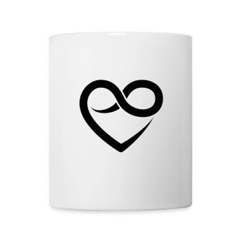 Unendliches Herz - Tasse - Weiß - Vorne