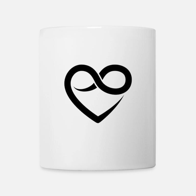 Unendliches Herz - Tasse - Weiß