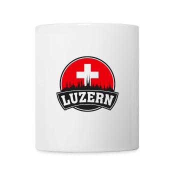 Luzern Suisse Skyline Travel Souvenir Swiss F - Mug blanc - blanc - Devant