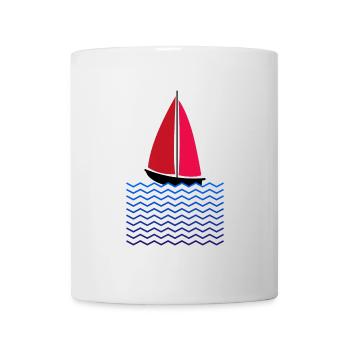 Voile vacances vacances mer plage caraïbes soleil - Mug blanc - blanc - Devant