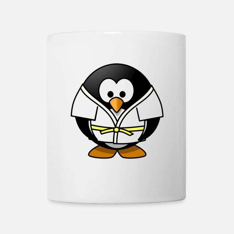 Judo Pinguin - Tasse - Weiß