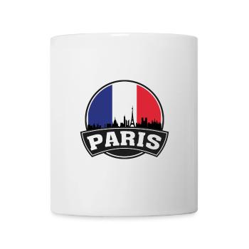 Paris France Skyline Voyage Souvenir Drapeau Français - Mug blanc - blanc - Devant