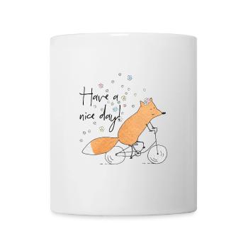 Le renard au printemps - Mug blanc - blanc - Devant