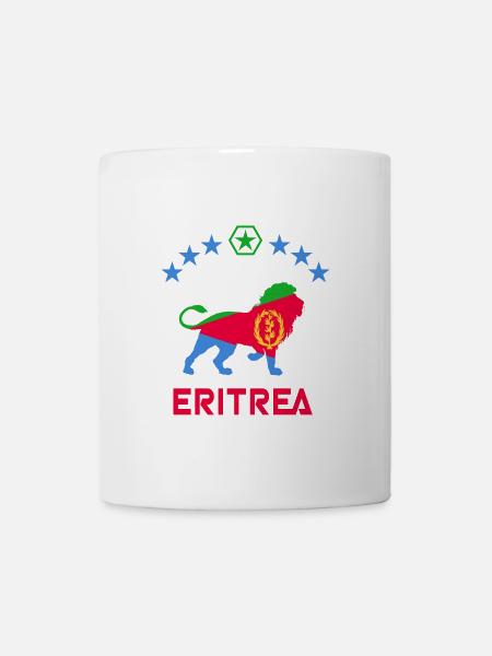 Eritrea Löwen Design - Tasse - Weiß