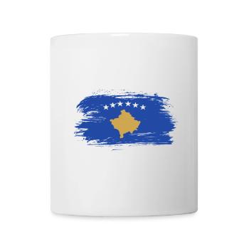 Kosovo Flaggen Design / Geschenkidee - Tasse - Weiß - Vorne