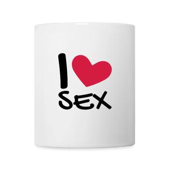 J'aime le sexe - Mug blanc - blanc - Devant