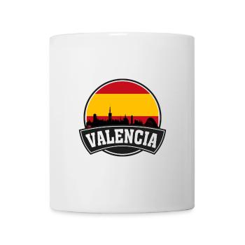 Valencia Spain Skyline Travel Souvenir Spanish Fla - Mug - white - Front
