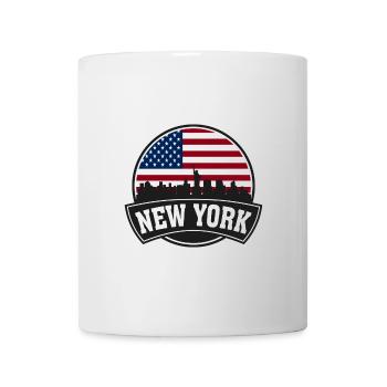 New York New York USA Skyline Travel Souvenir Amer - Mug blanc - blanc - Devant