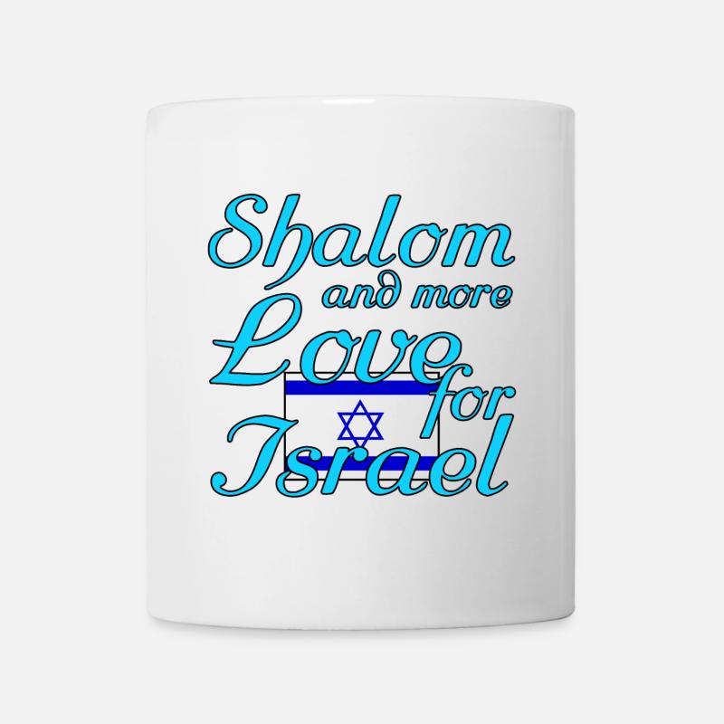 Shalom Amour Israël Juifs Proverbes - Mug blanc - blanc