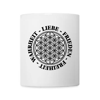 Liebe Frieden Freiheit Wahrheit BDL 1 - Tasse - Weiß - Vorne