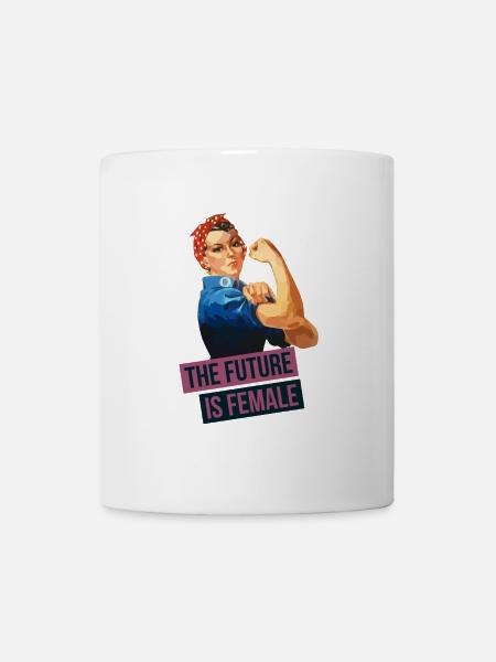 Feministische Zukunft - Tasse - Weiß