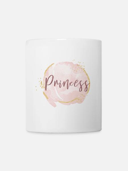Princess Pink Gold Accents - Mug blanc - blanc