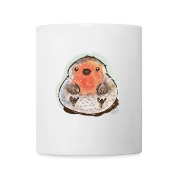 Bubble Robin - Tasse - Weiß - Vorne