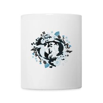Japanische Kunst - Gürteltier - Tasse - Weiß - Vorne
