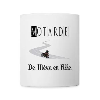 Motarde de Mère en Fille Moto - Mug blanc - blanc - Devant