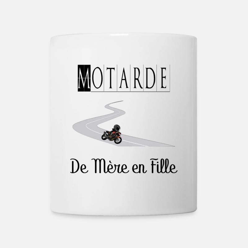 Motarde de Mère en Fille Moto - Mug blanc - blanc