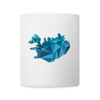 Islande carte - carte - ISLANDE - géométrique - Mug blanc - blanc - Devant
