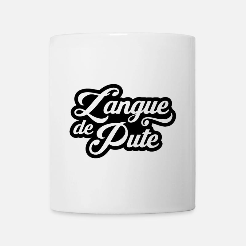 langue de tchoin - Mug blanc - blanc