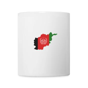 Afghan flag map design - Mug - white - Front