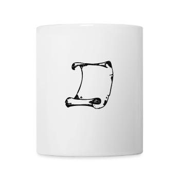 Black brush frame - Mug - white - Front