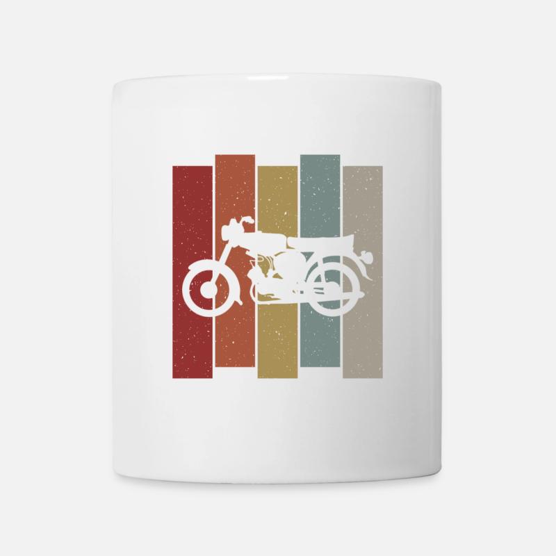 Retro Simson Schwalbe S51 DDR Ossi Moped Geschenk - Tasse - Weiß