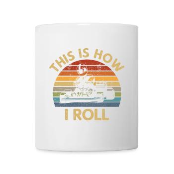 Retro Go-Kart Spruch Kart Fahren Kartfahrer Racer - Tasse - Weiß - Vorne