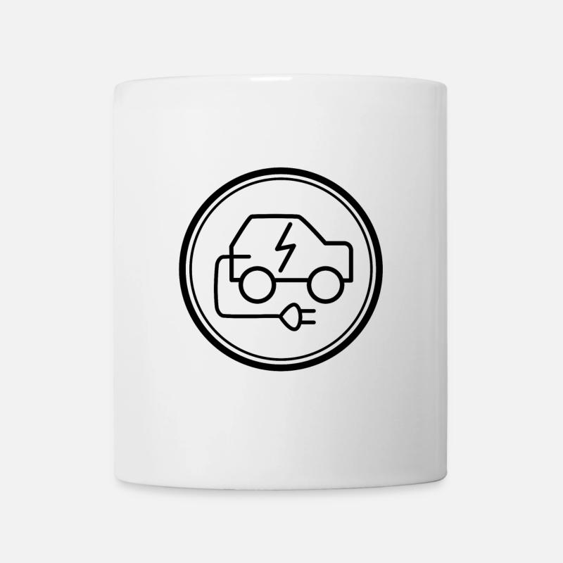 Elektroauto - Tasse - Weiß