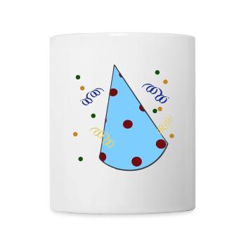Birthday hat, children's birthday party - Mug - white - Front