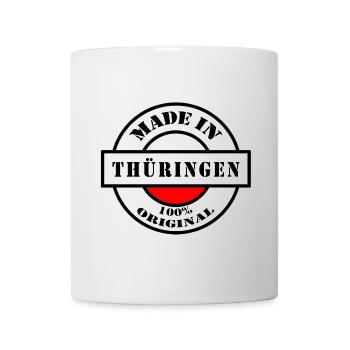 FAIT EN THURINGIE Cadeau né - Mug blanc - blanc - Devant